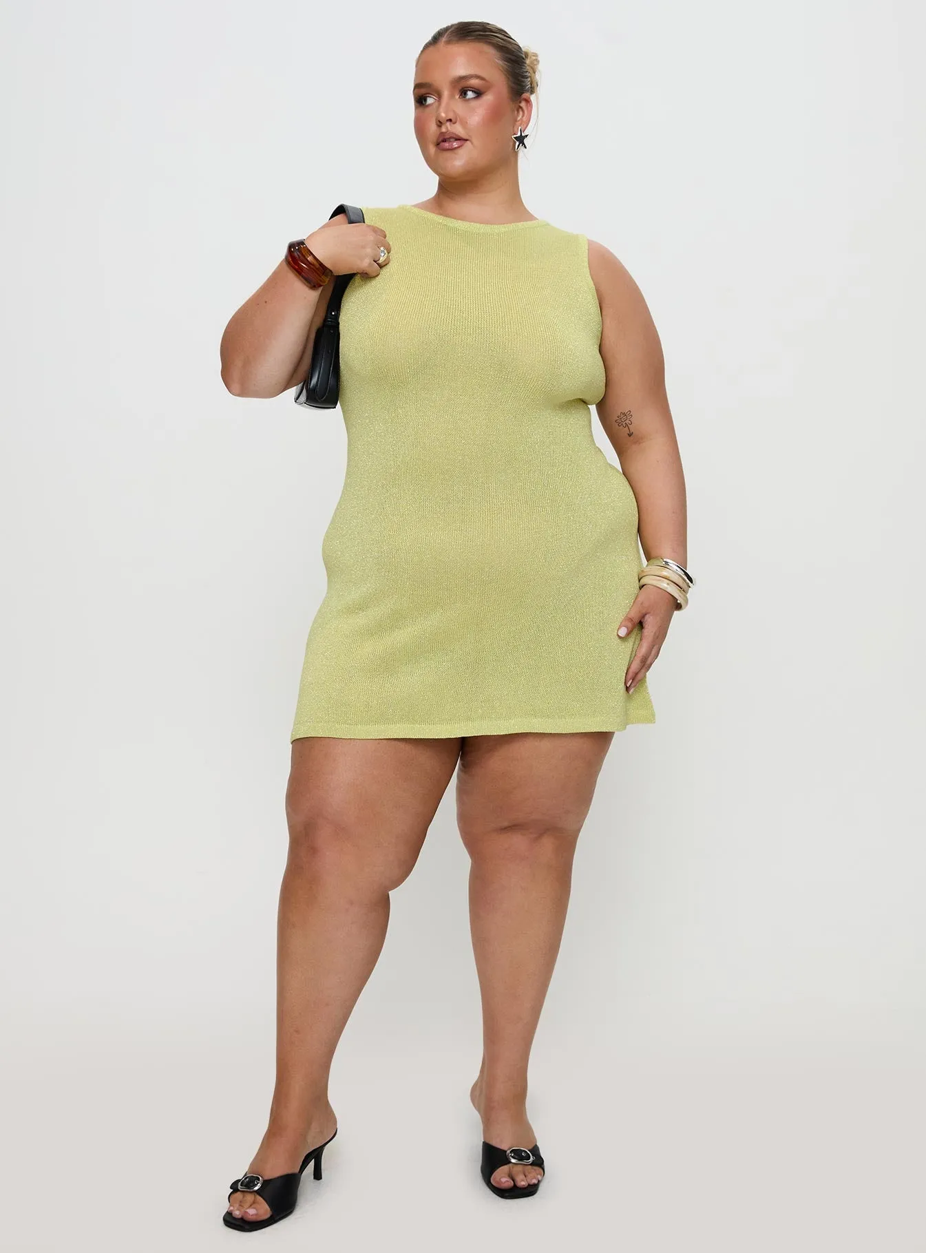 Oceana Mini Dress Green Curve Trend Star