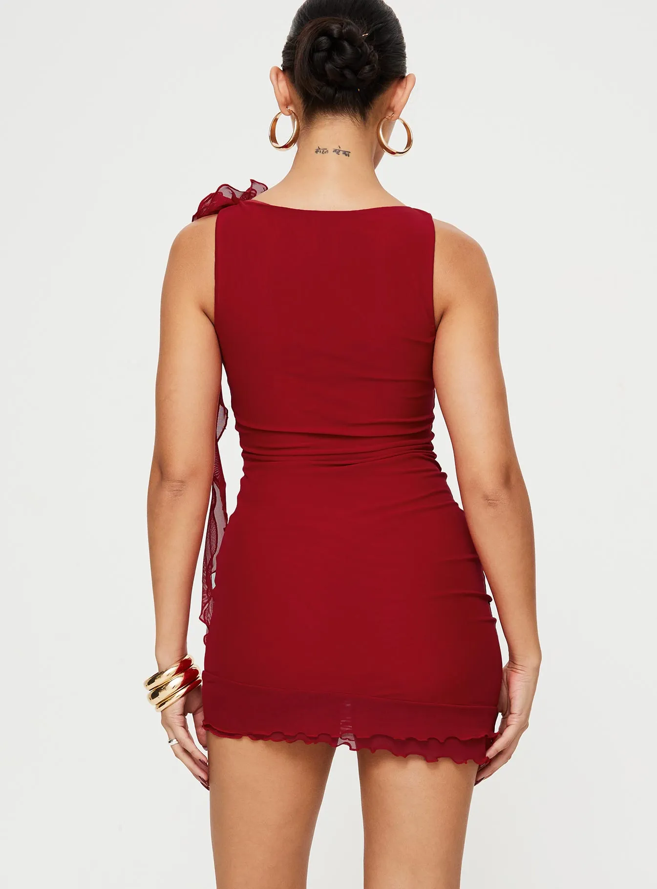 Lorello Mini Dress Red Unisex Fit