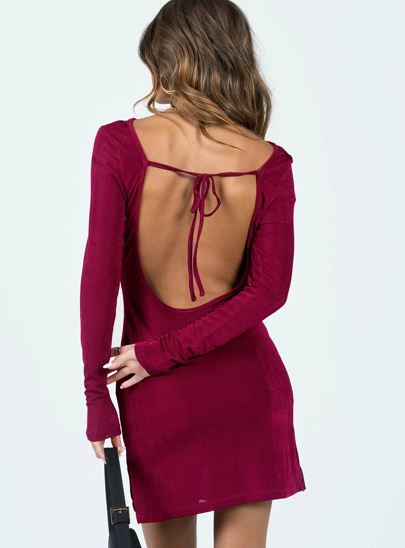 Montana Mini Dress Crimson Ready Now Party Soft