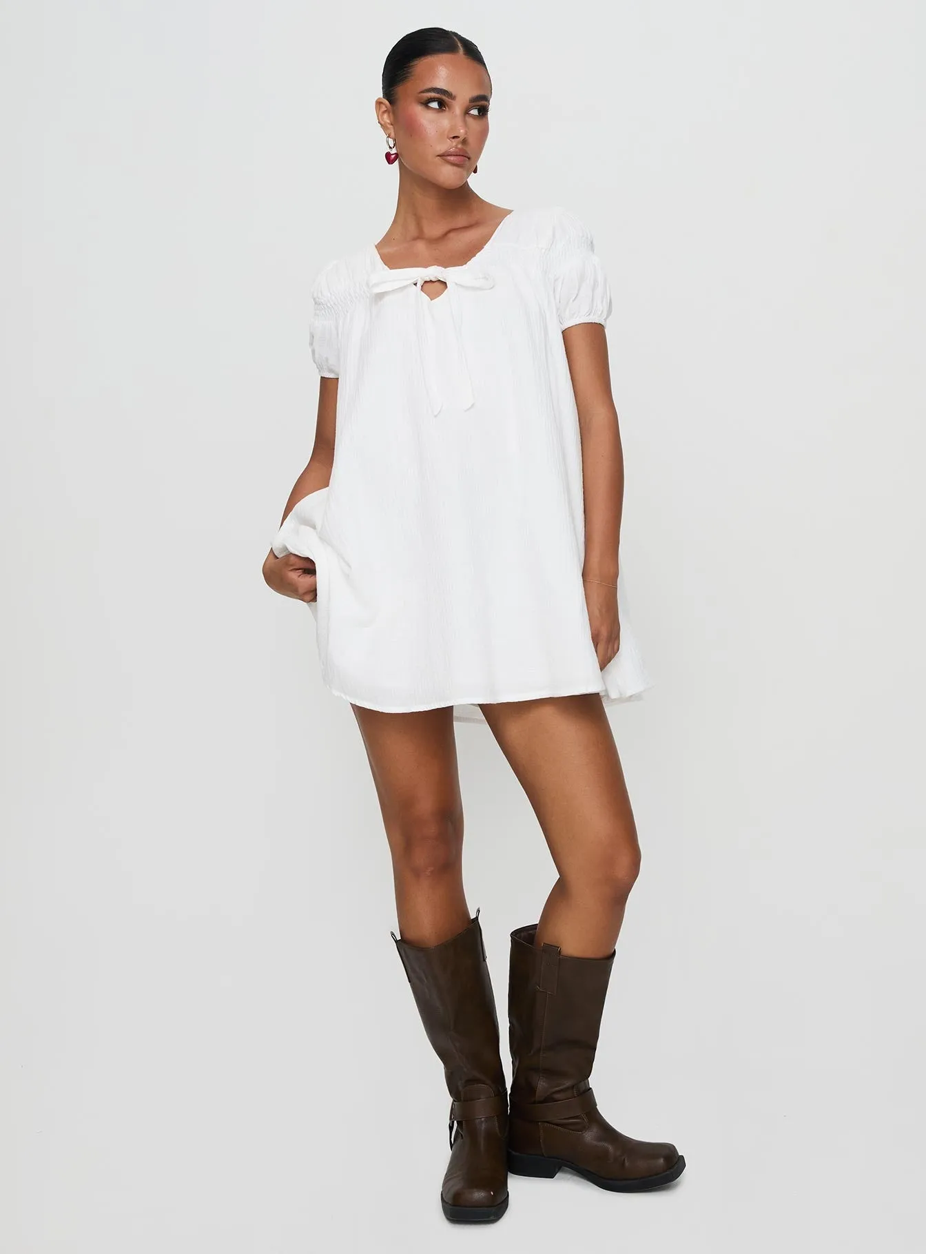Heat Proof Silverwing Mini Dress White
