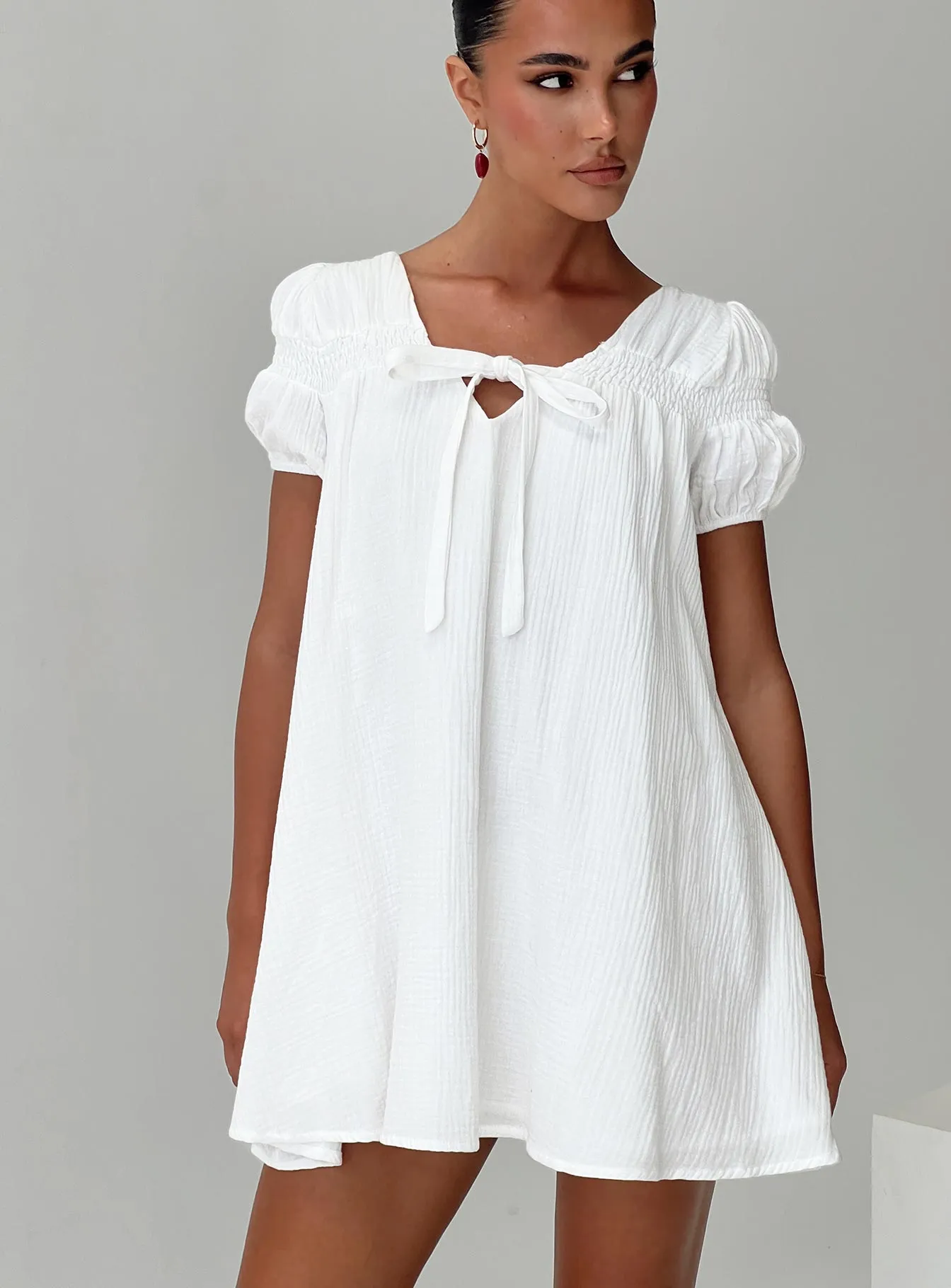 Silverwing Mini Dress White Trendy Fashion