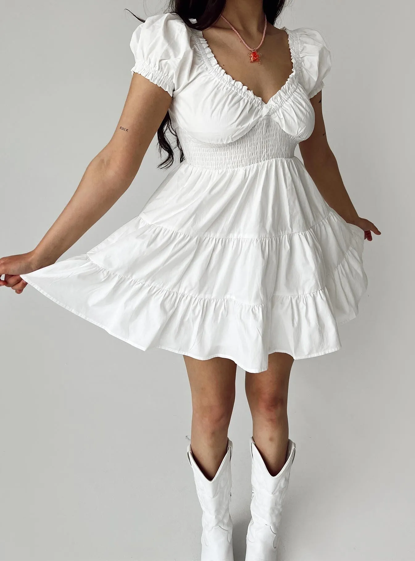 Daniela Mini Dress White Petite Confident Wear