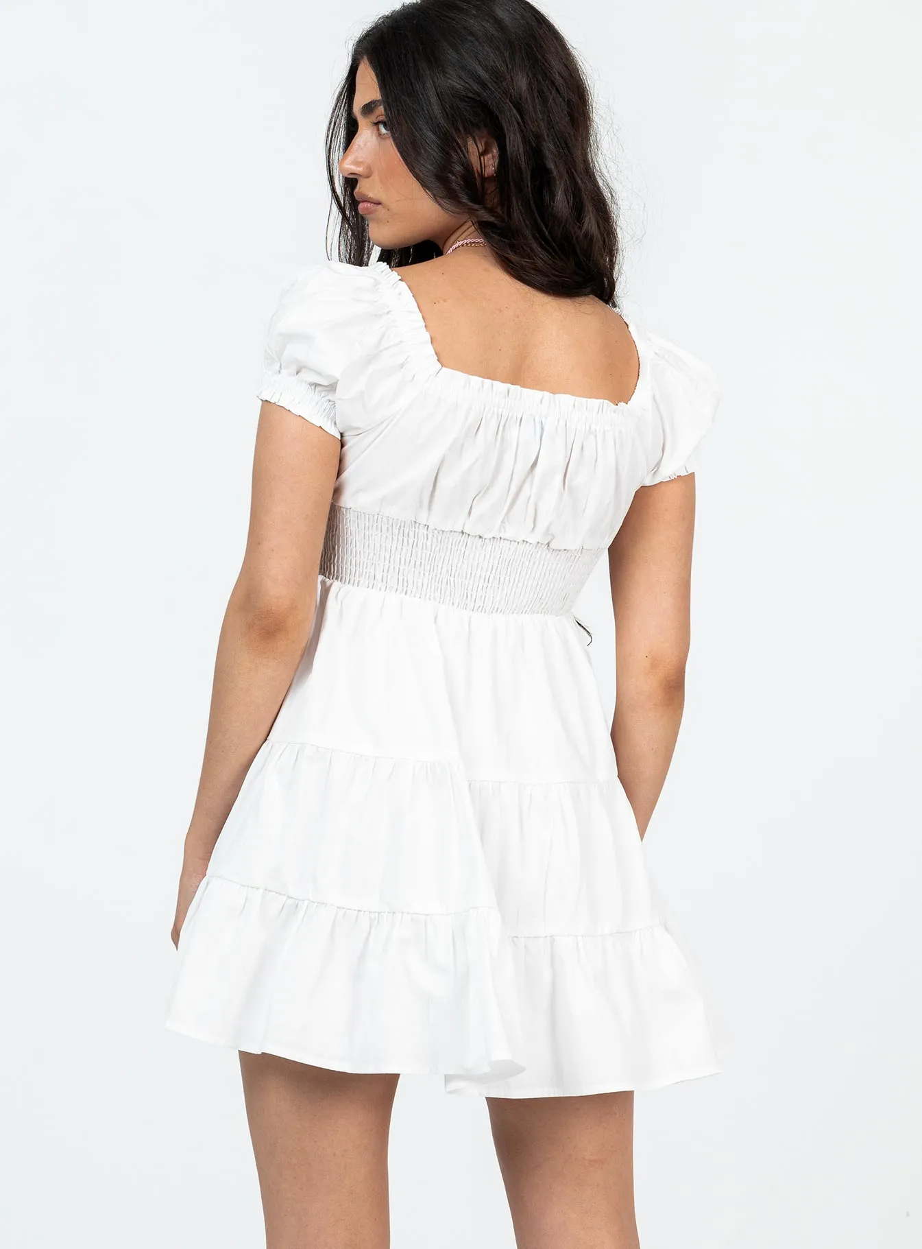 Hot Warm Daniela Mini Dress White Petite