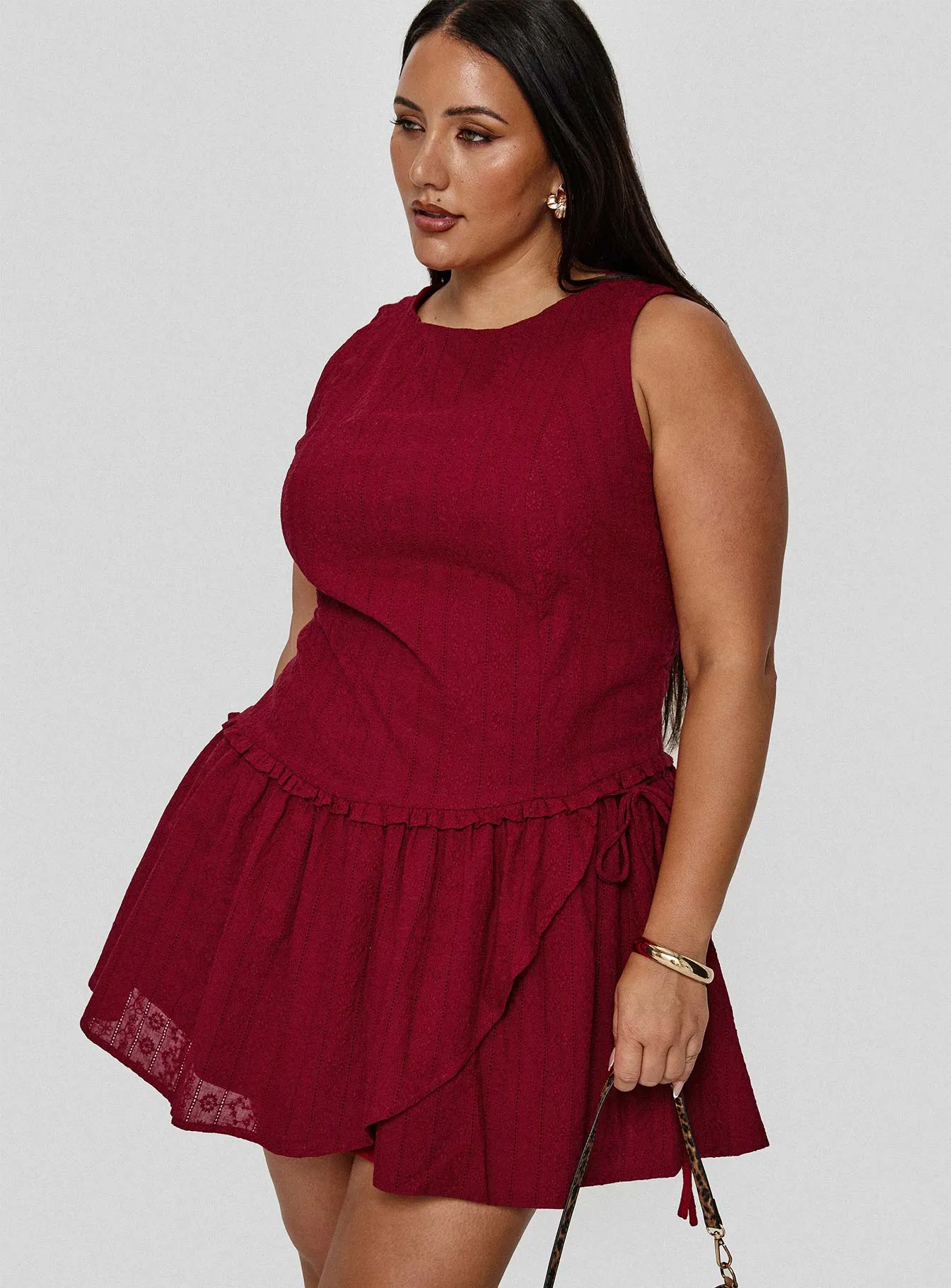 Cosie Mini Dress Red Curve Shift Style