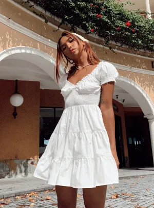 Pop Light Daniela Mini Dress White