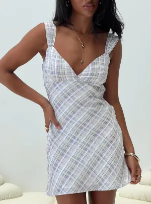 Party Soft Youthful Look Merrilaine Mini Dress Check