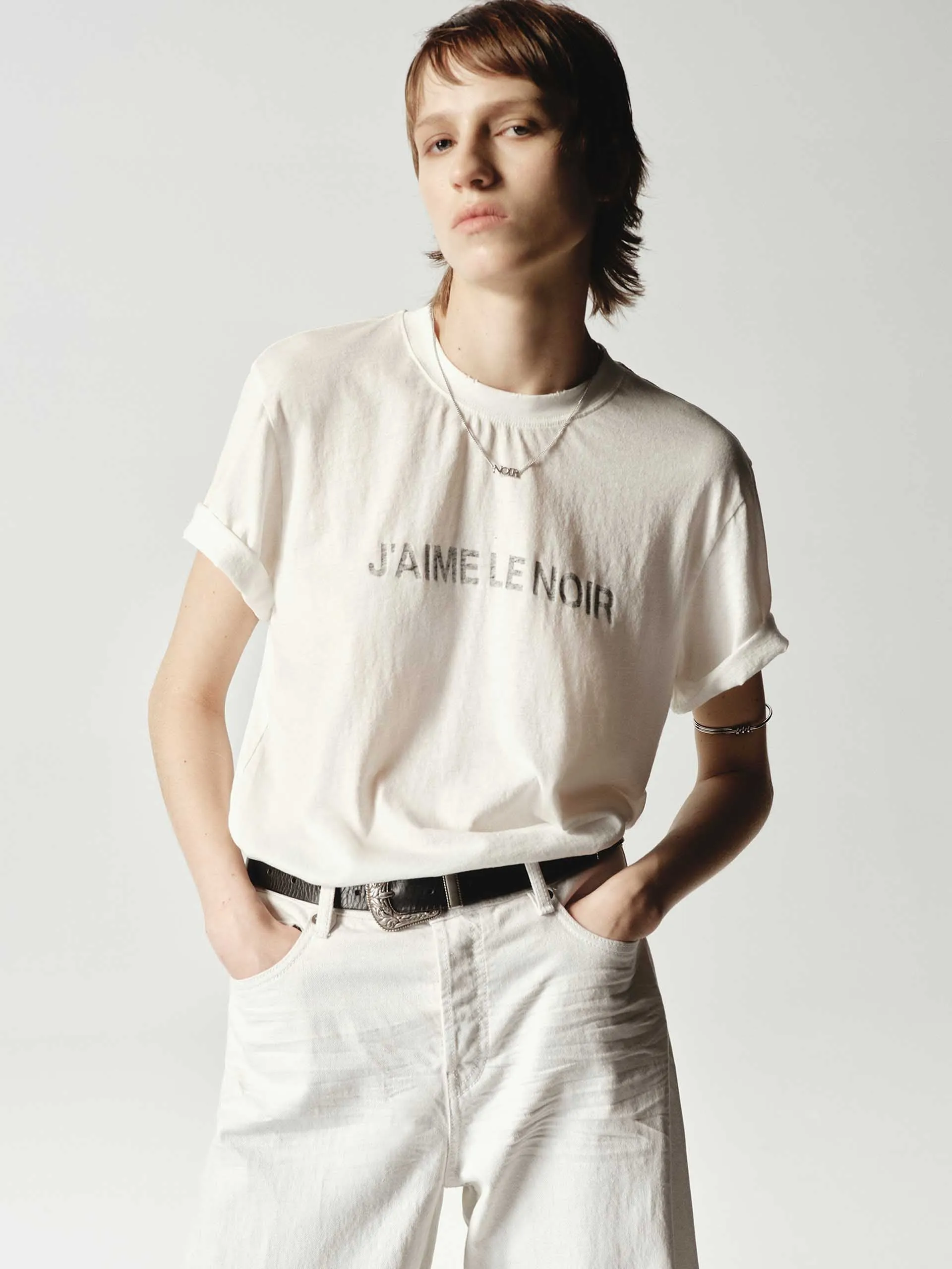 Cotton Front Logo T-shirt Modern innovation Fashion Ready