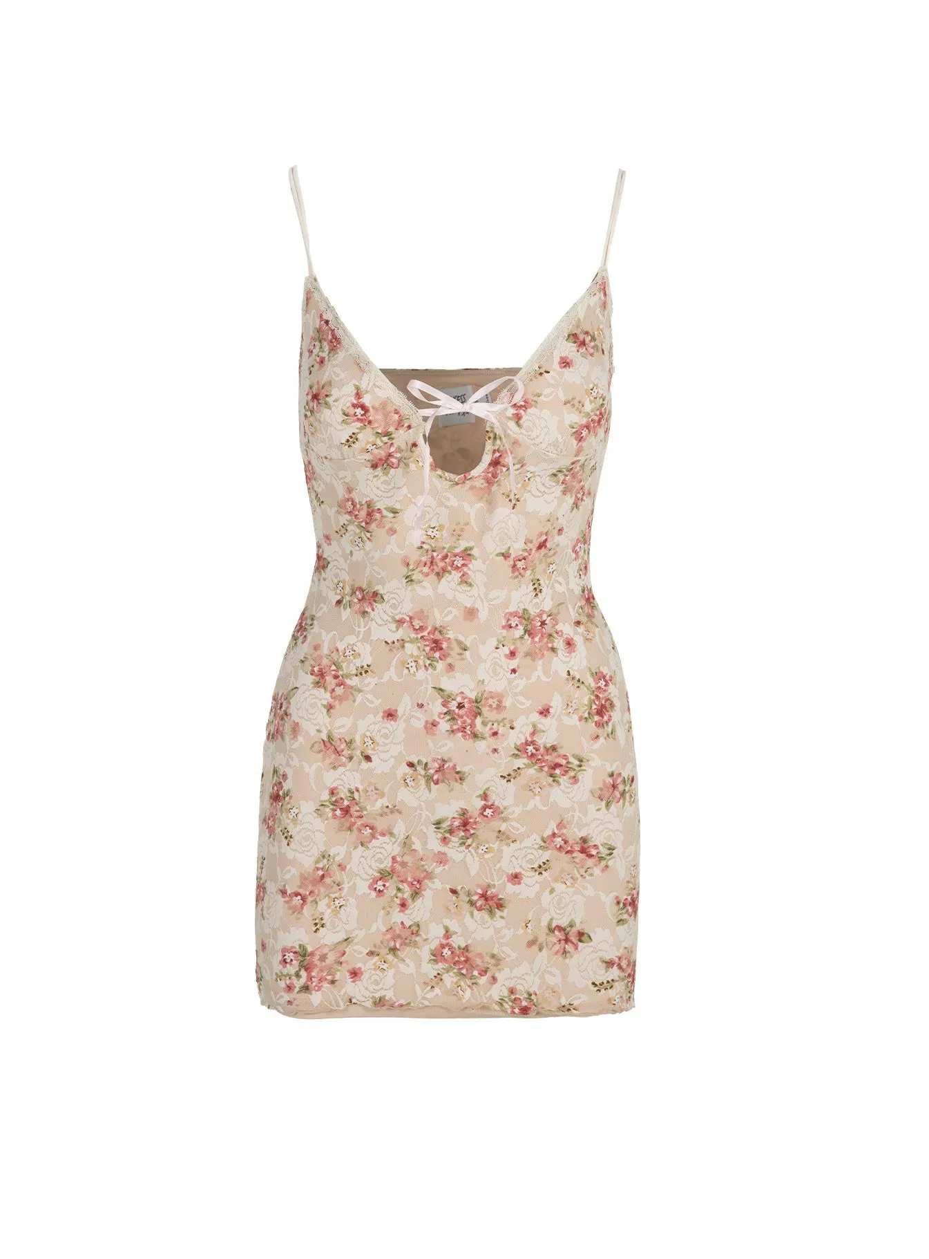 Comfy chic Versatile Wear Luis Lace Mini Dress Floral