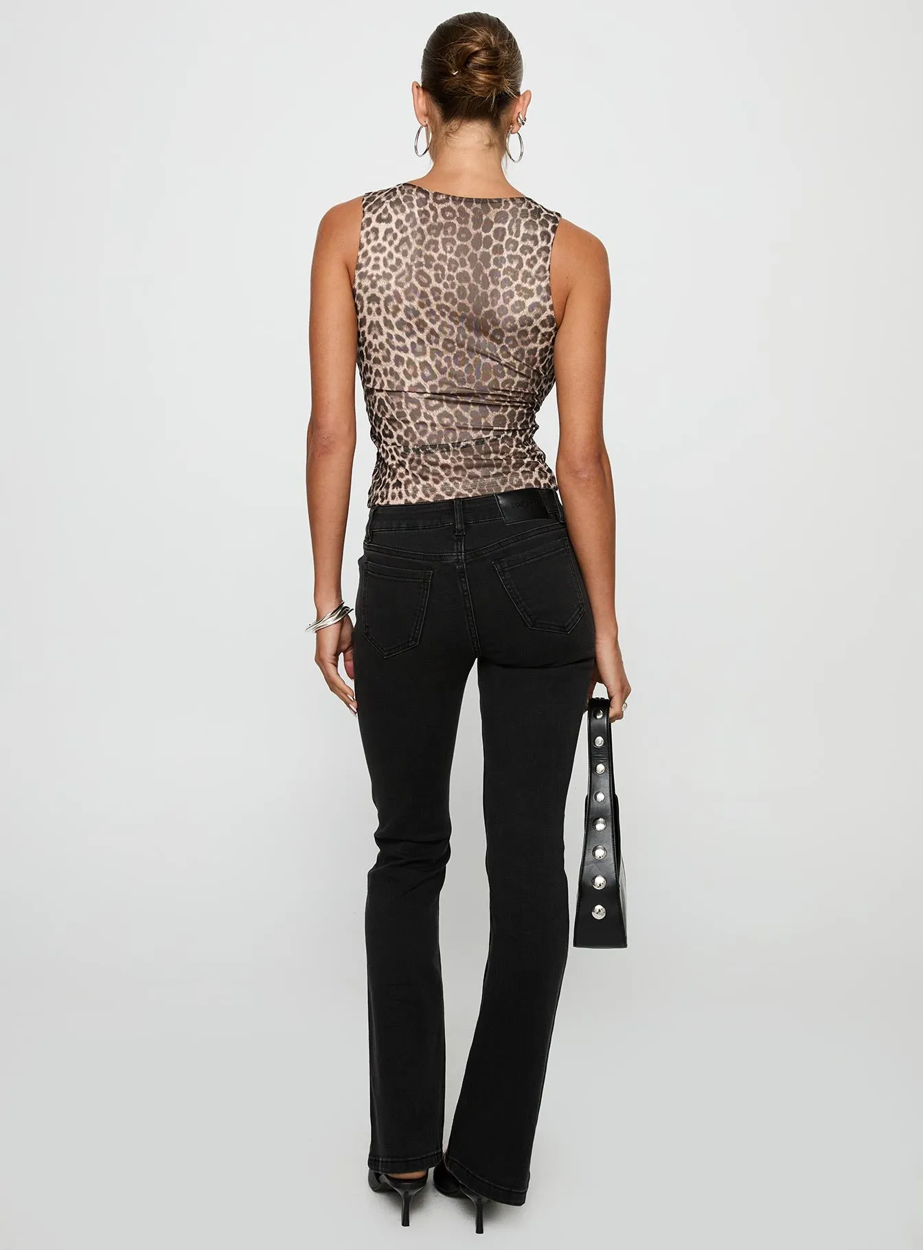 Weekend Ready Bethany Low Rise Bootleg Jeans Washed Black