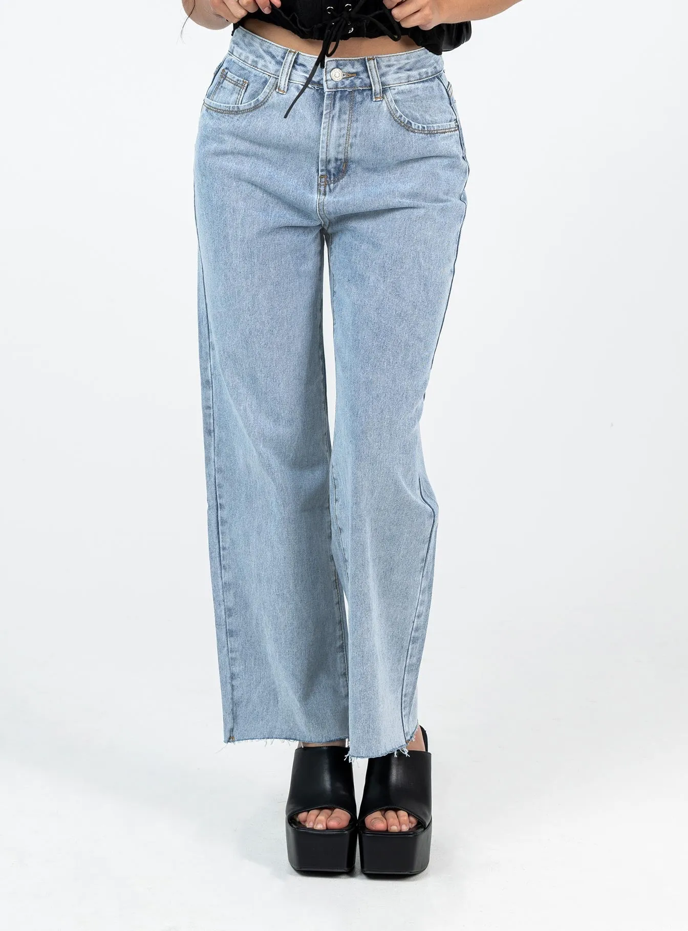 Date Night Casual Friday Outfit Base Kalinda Denim Jeans Petite