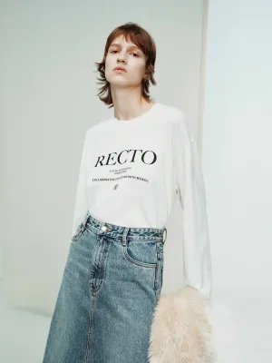 Cotton Hemp Letter T-shirt Everyday Outfit Fun and Comfortable