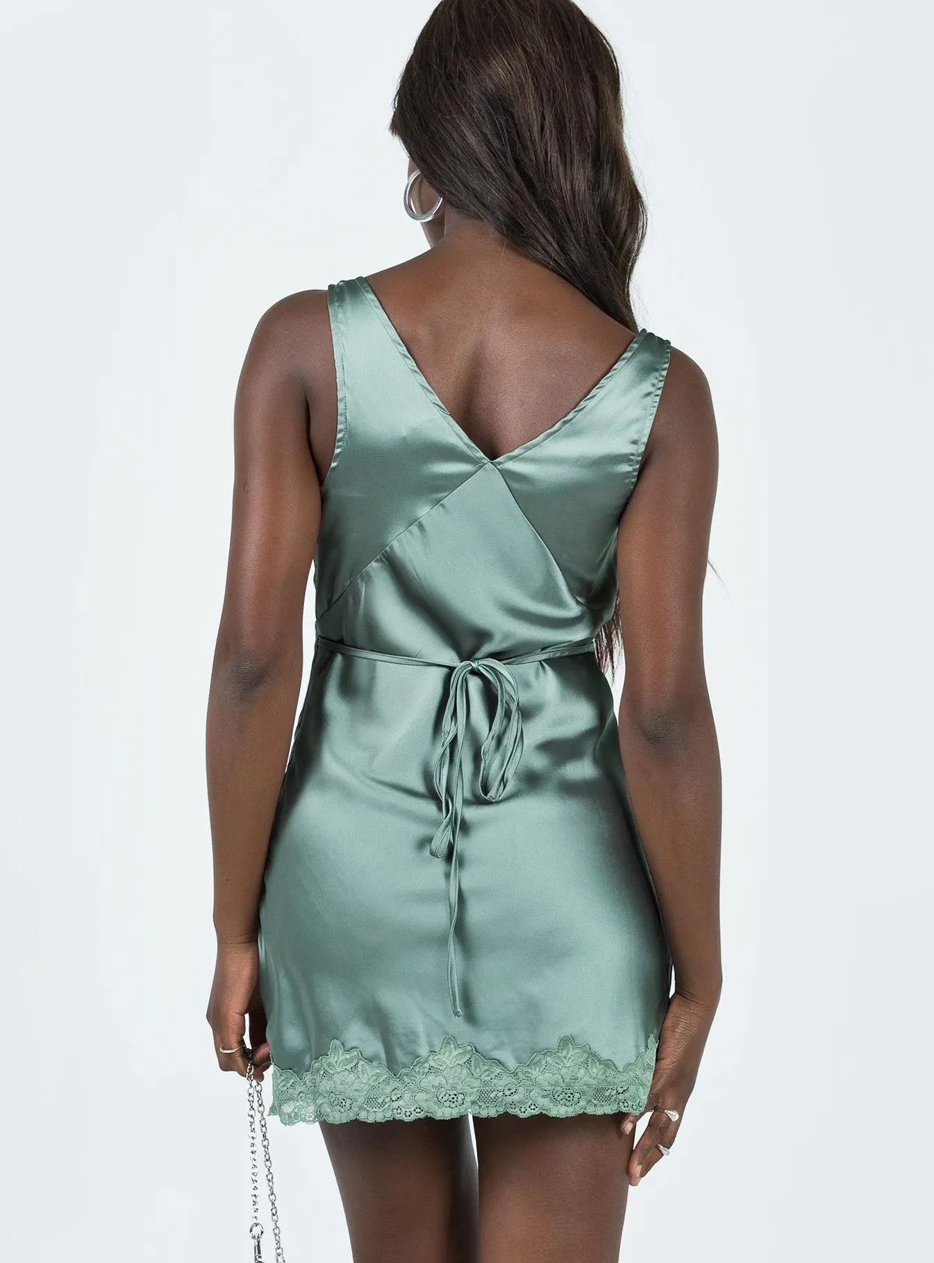 Athenia Mini Dress Green Glow Sharp Glow Beat