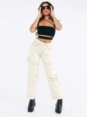 Classic Comfort Unisex Fit Copeland Jeans White Petite
