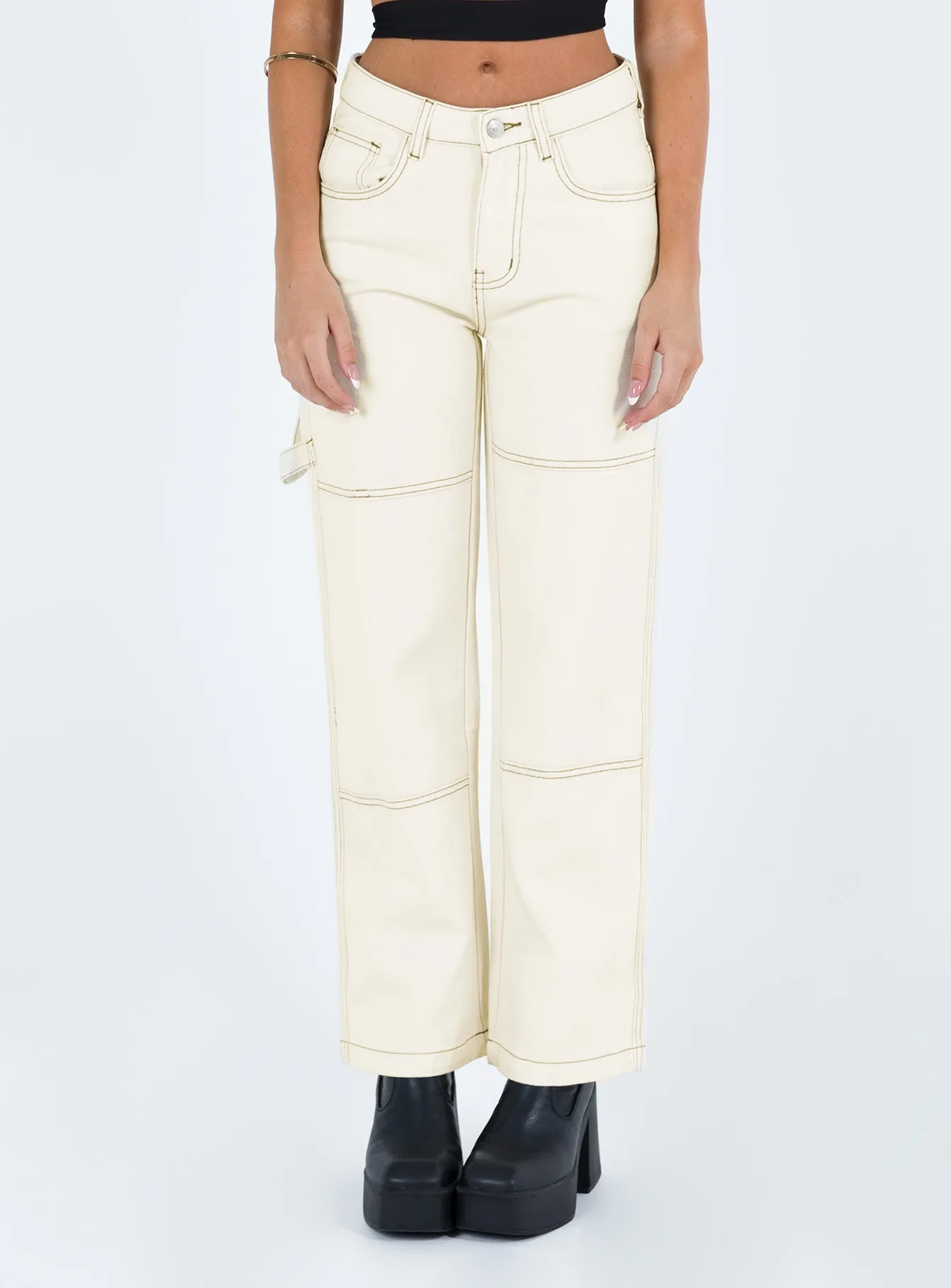 Mid Rise Structure Family Style Urban Explorer Youth Style Copeland Jeans White Petite
