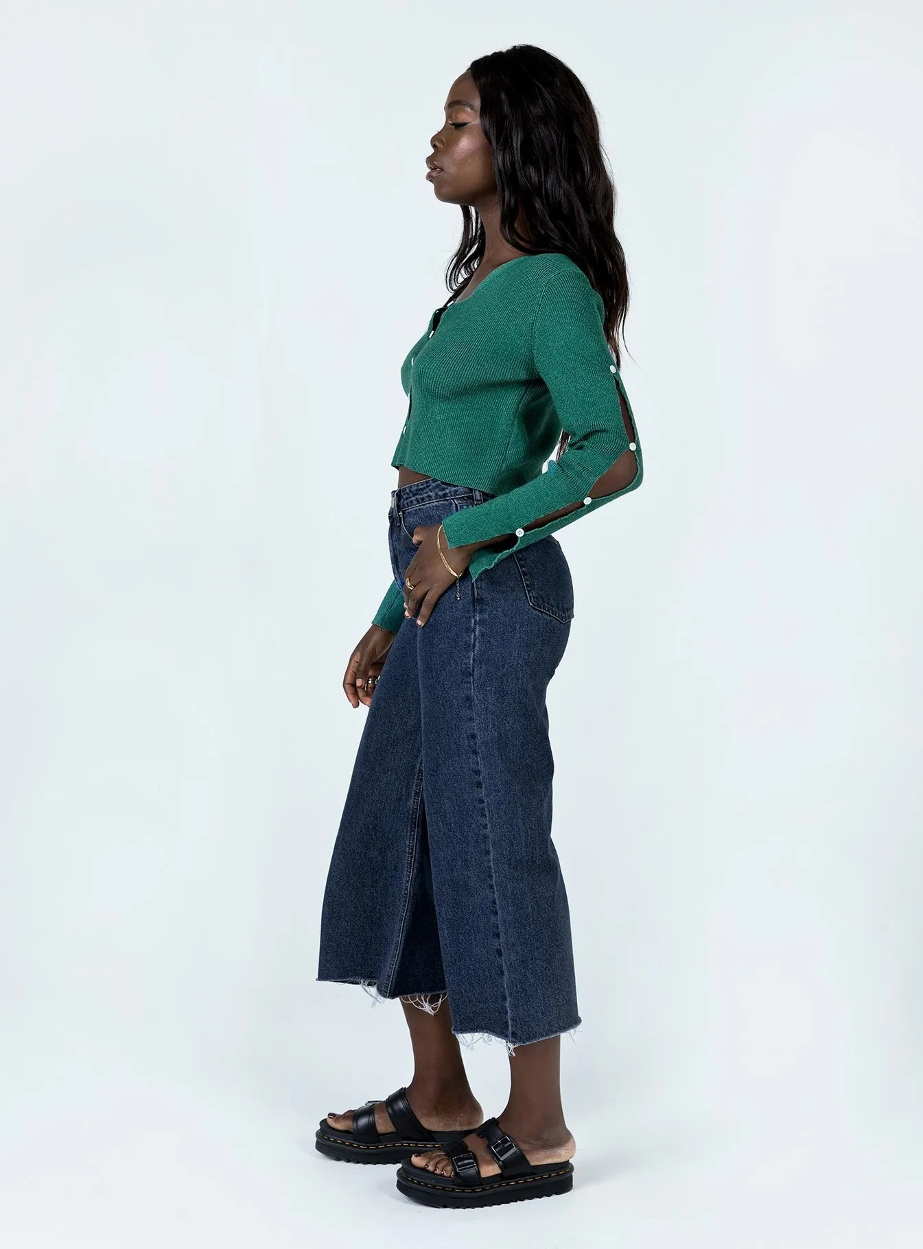 Anti Odor Fabric Treatment Urban Mood Andalusia Wide Leg Denim Jeans