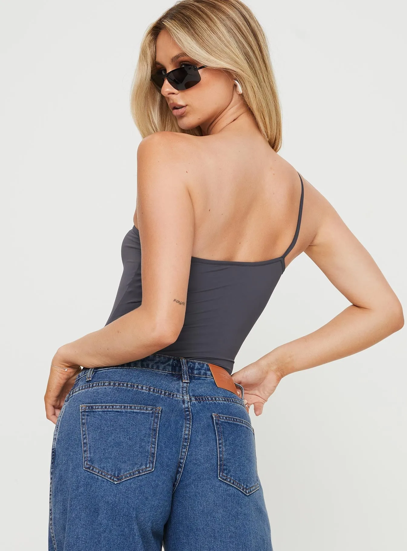 Stretch Event Hutter Bodysuit Grey Tall