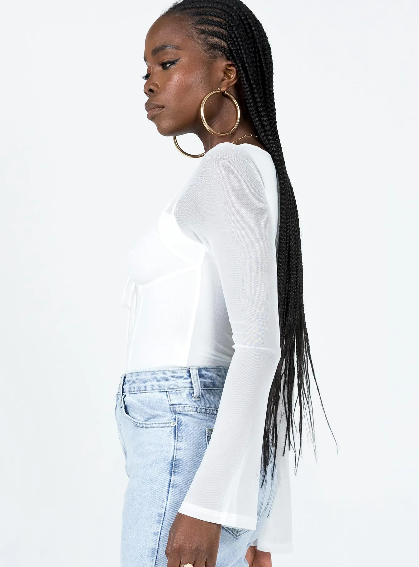 Urban Travel Jacob Long Sleeve Bodysuit White