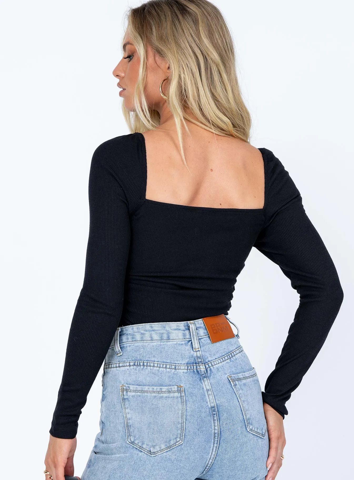 Sofia Long Sleeve Bodysuit Black Casual Outdoor Fine Men
