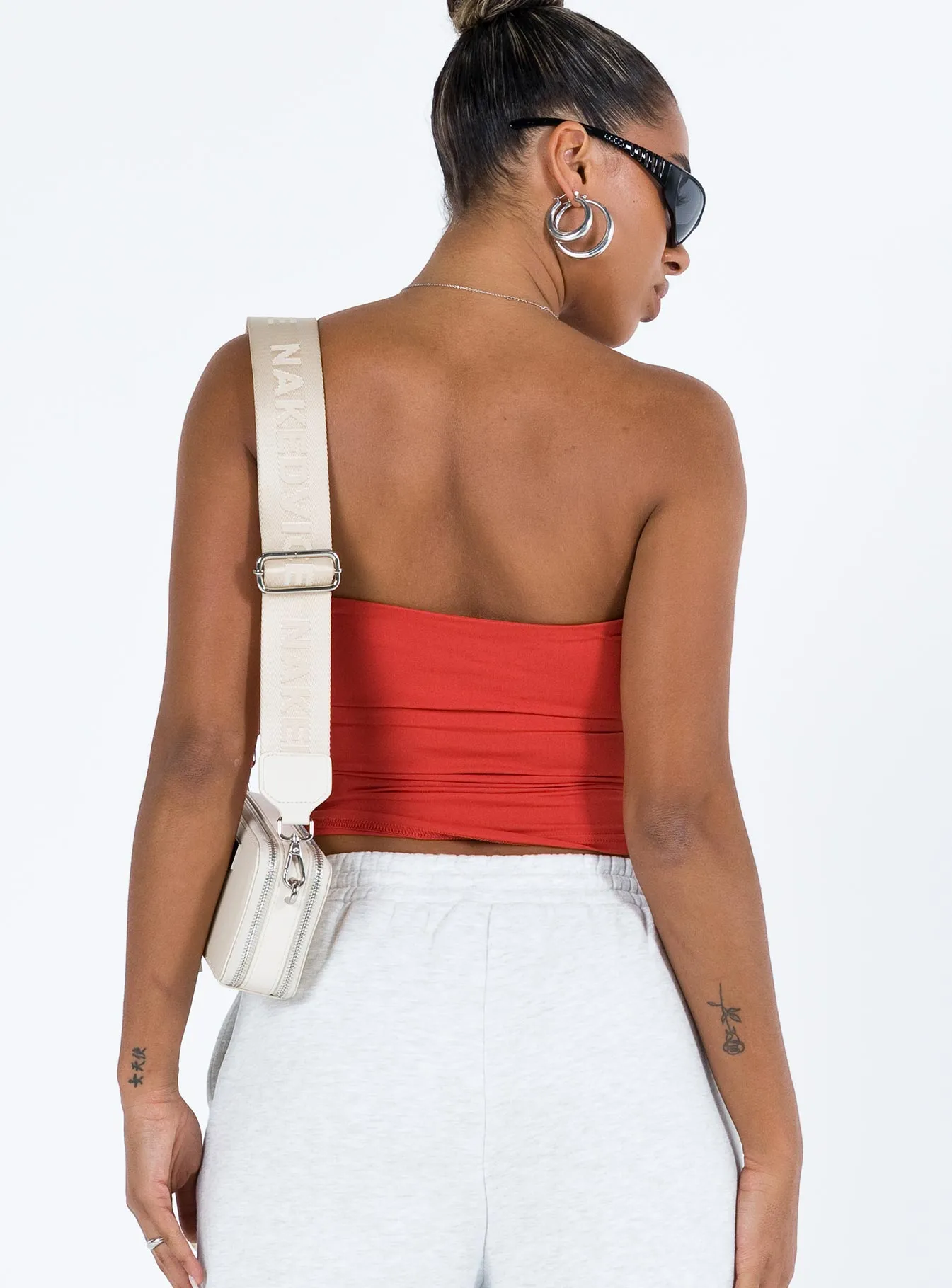 FrictionFreeNeckline StretchFit Kantor Tube Top Orange