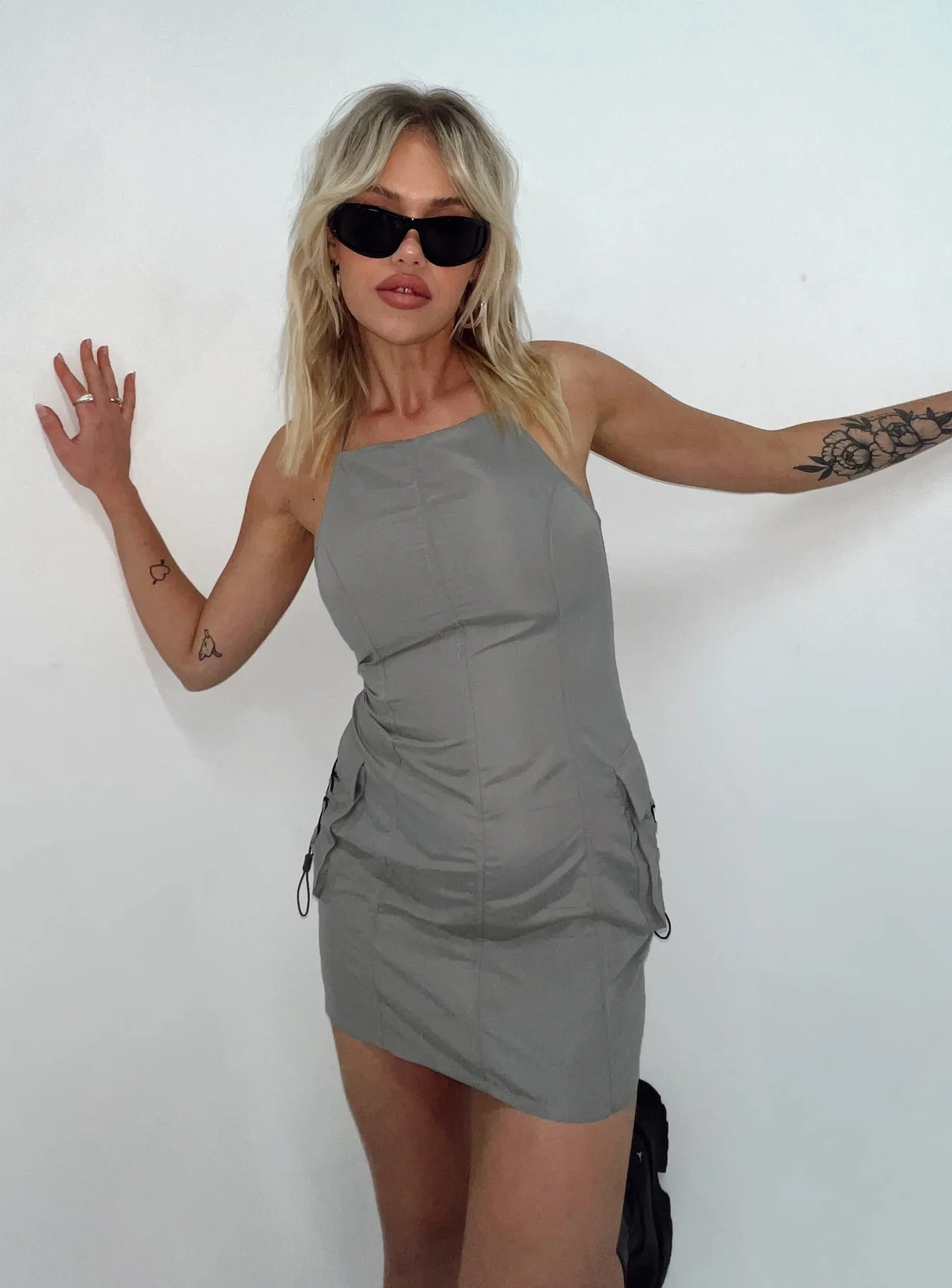 Urban Soft Motel Schmidt Mini Dress Grey