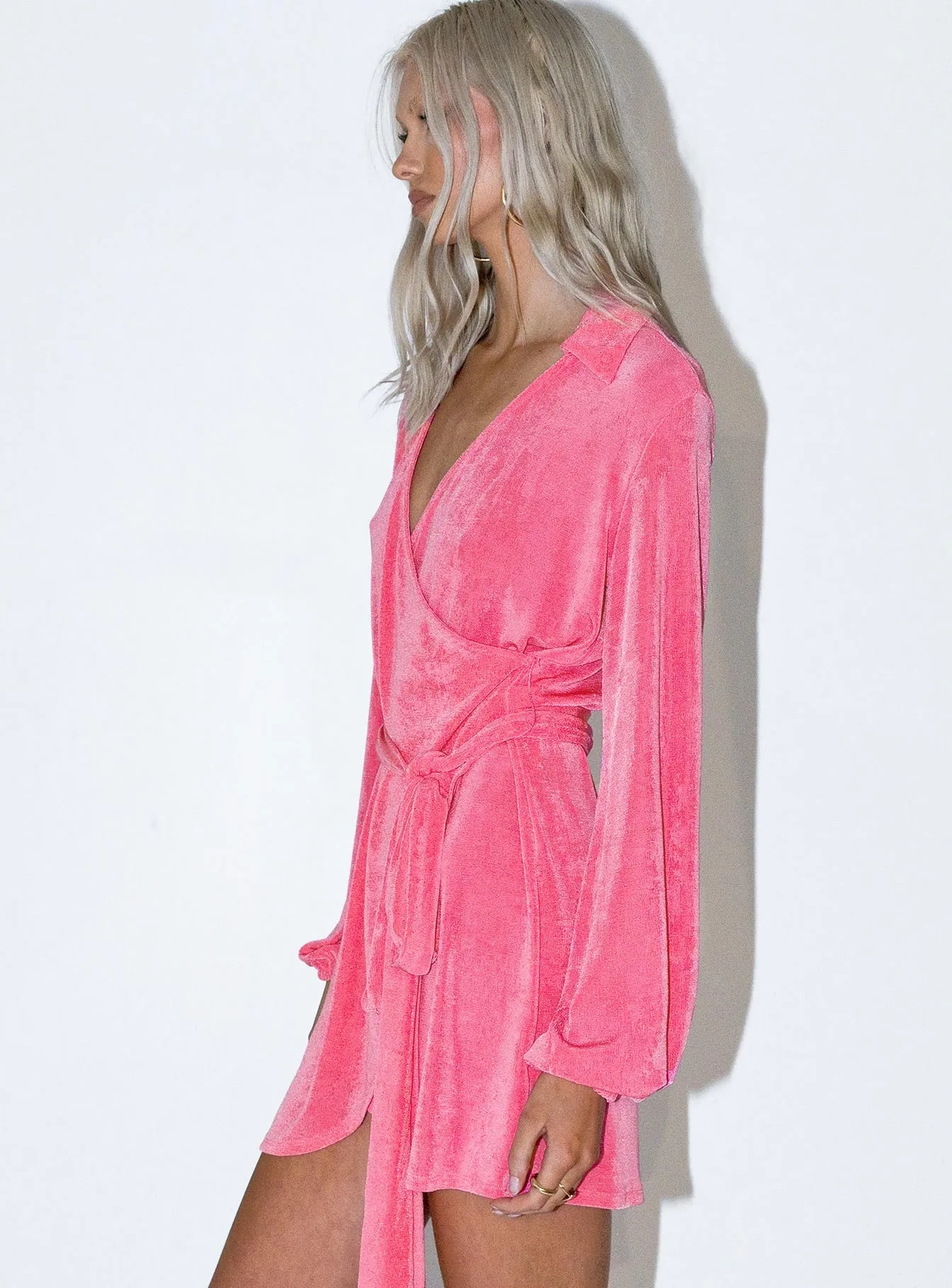 Mini dress with bold colors Party Time Mini Dress Pink