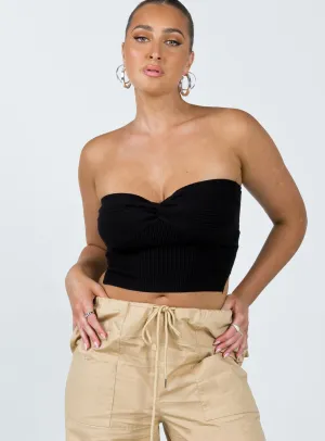 3D Spacer Fabric Formal Wear Mai Top Black