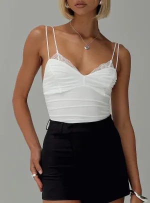 Dinner Outdoor Fine Trendy Corella Bodysuit White