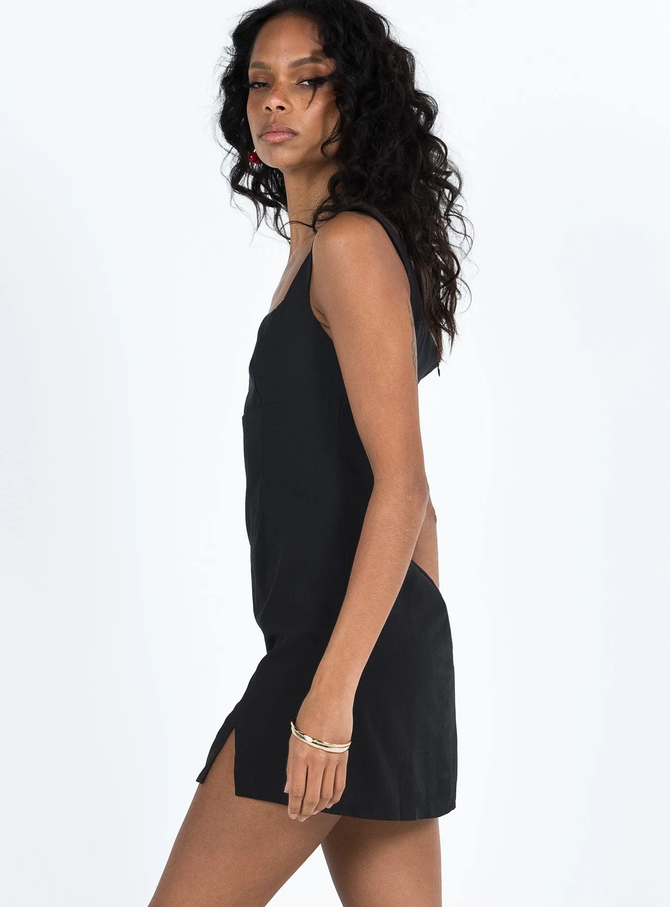 Fun statement mini wrinkle free Sharpe Mini Dress Black
