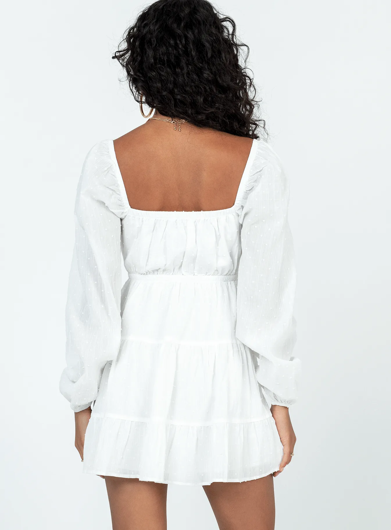 Shine Light Emelia Mini Dress White
