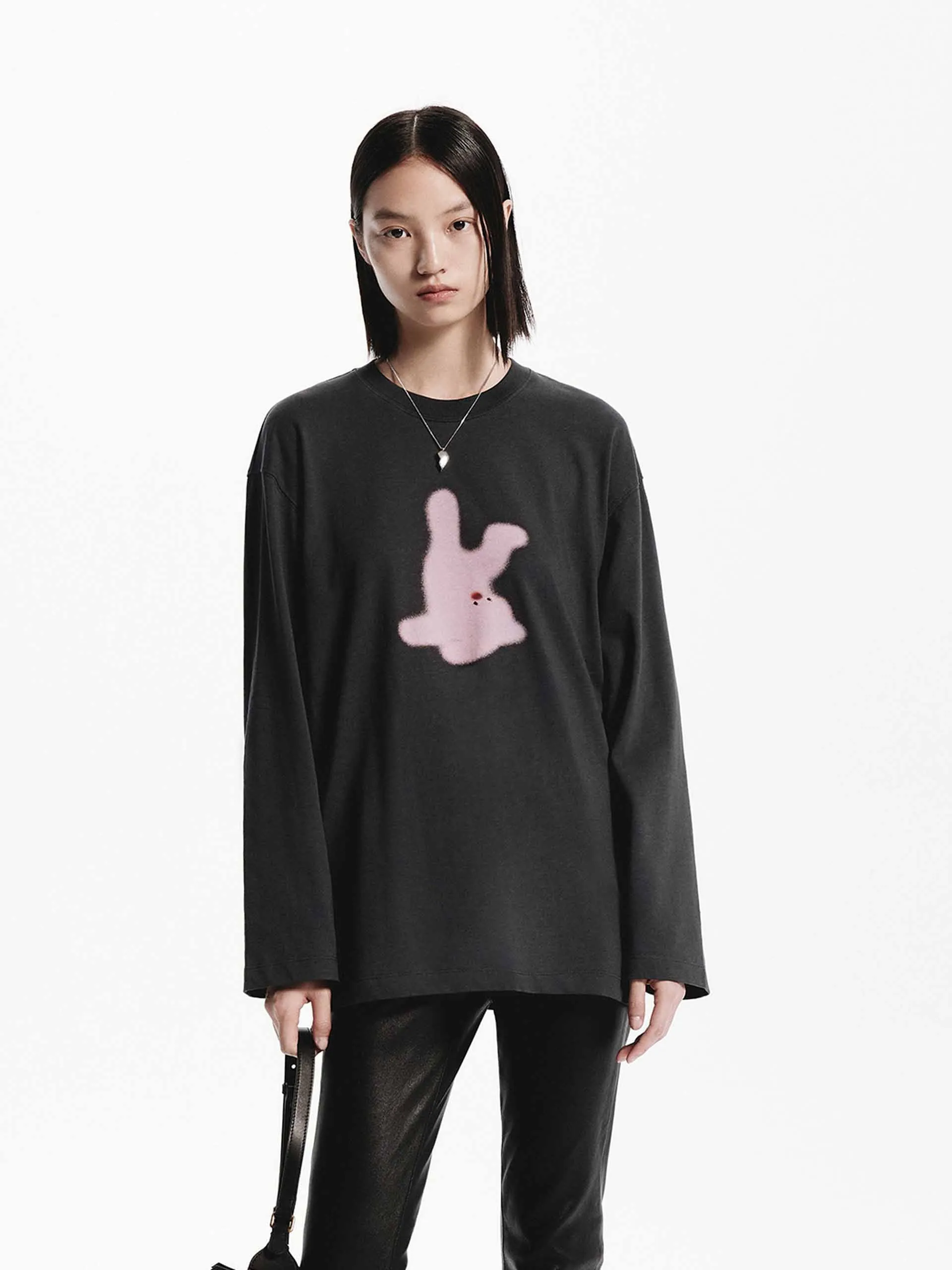 hypoallergenic Cartoon Print Loose T-shirt