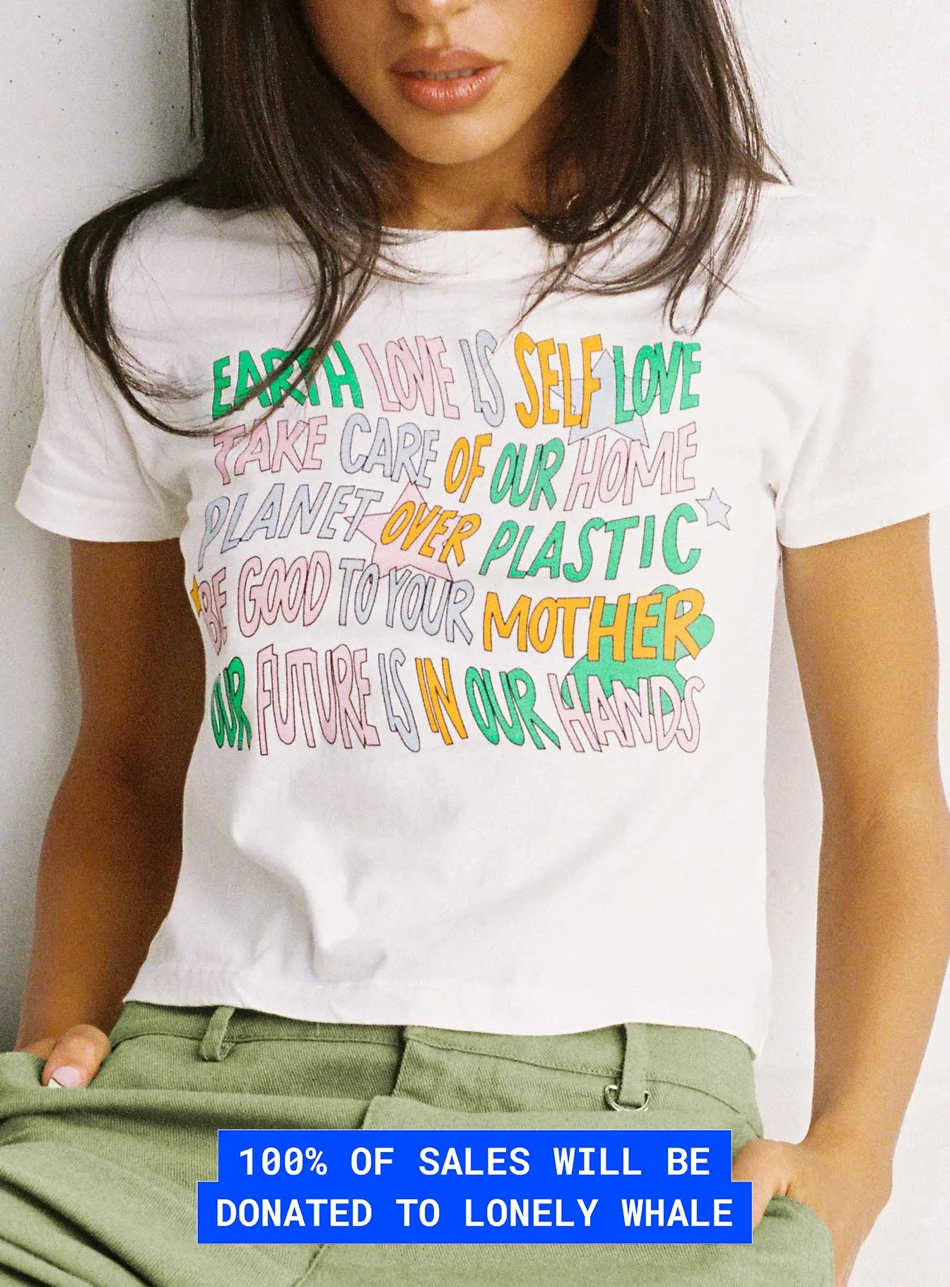 Organic Be Kind Charity Baby Tee Cream Chilly Layer Classic and Comfy