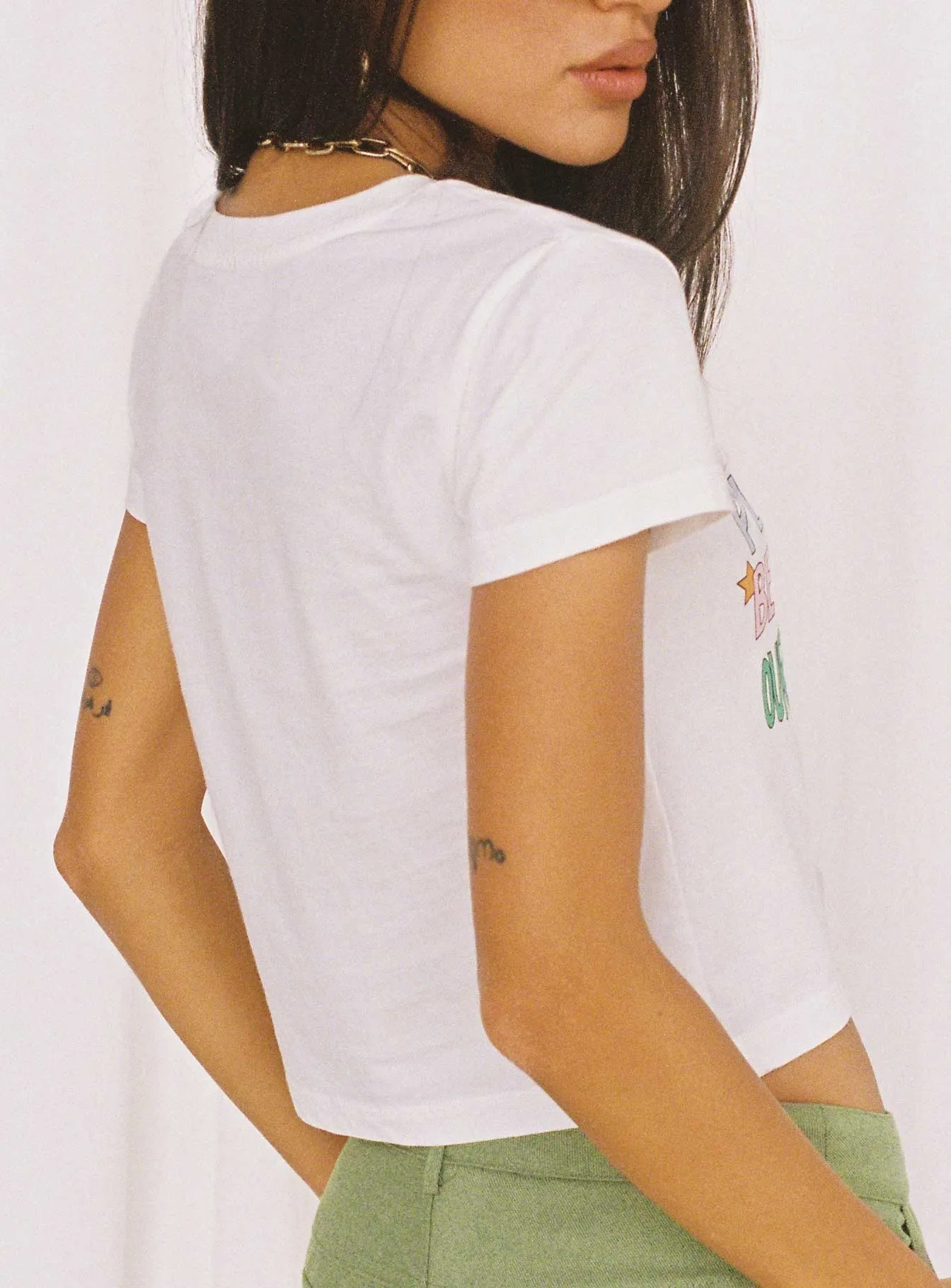Organic Be Kind Charity Baby Tee Cream HeatResistantMaterial