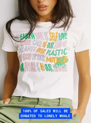 Organic Be Kind Charity Baby Tee Cream Chilly Layer Classic and Comfy