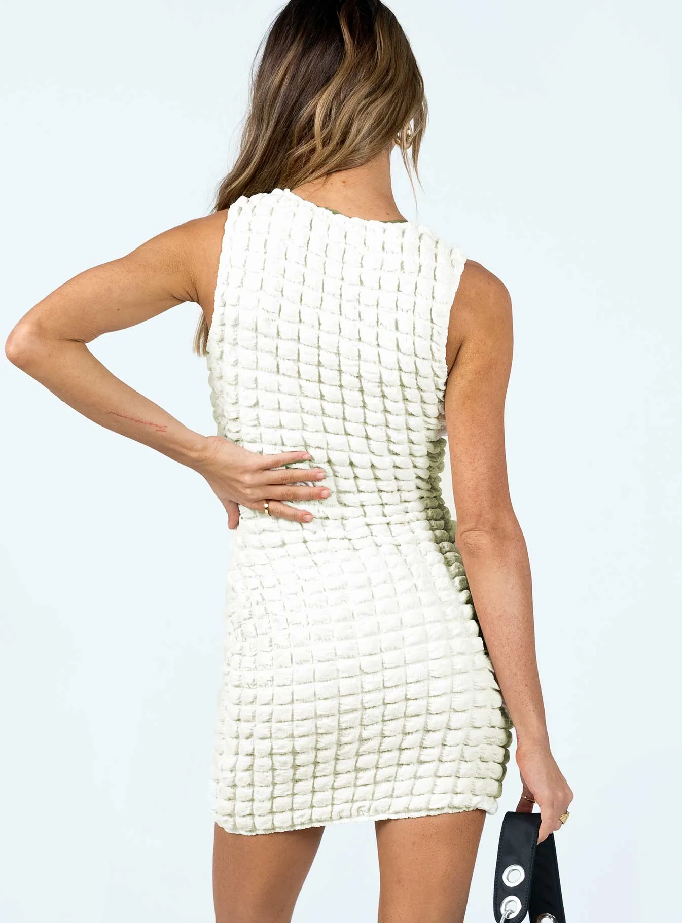 Kendrick Mini Dress Cream Trendy Mood Light Charm
