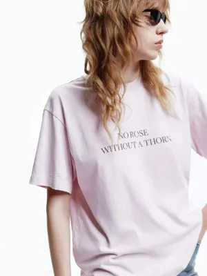 Letter Print Loose T-shirt Weekend Wardrobe