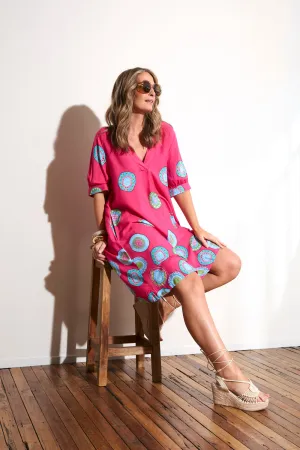 Silent Mood Kora Puff Sleeve Dress in Paloma