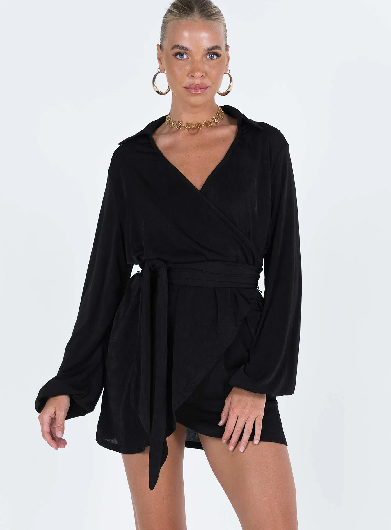 Party Time Mini Dress Black Tall Urban Star