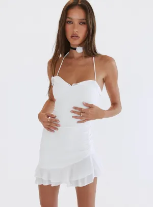 Yara Mini Dress White Flirty Design