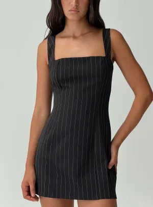 Faraday Mini Dress Black Unlined Versions Casual Chic Wear