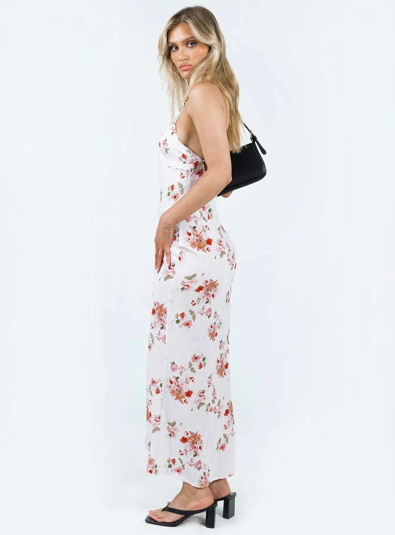 Beige Glow Amos Maxi Dress Pink Multi