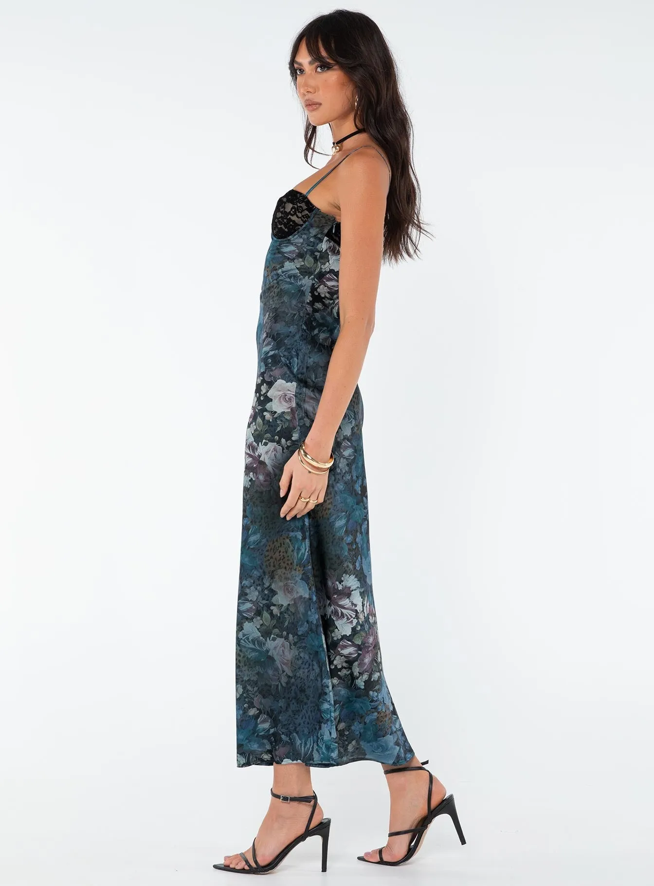 Stair Glow Darsy Maxi Dress Blue Multi