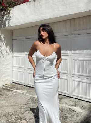 Emily Maxi Dress White Brick Glow