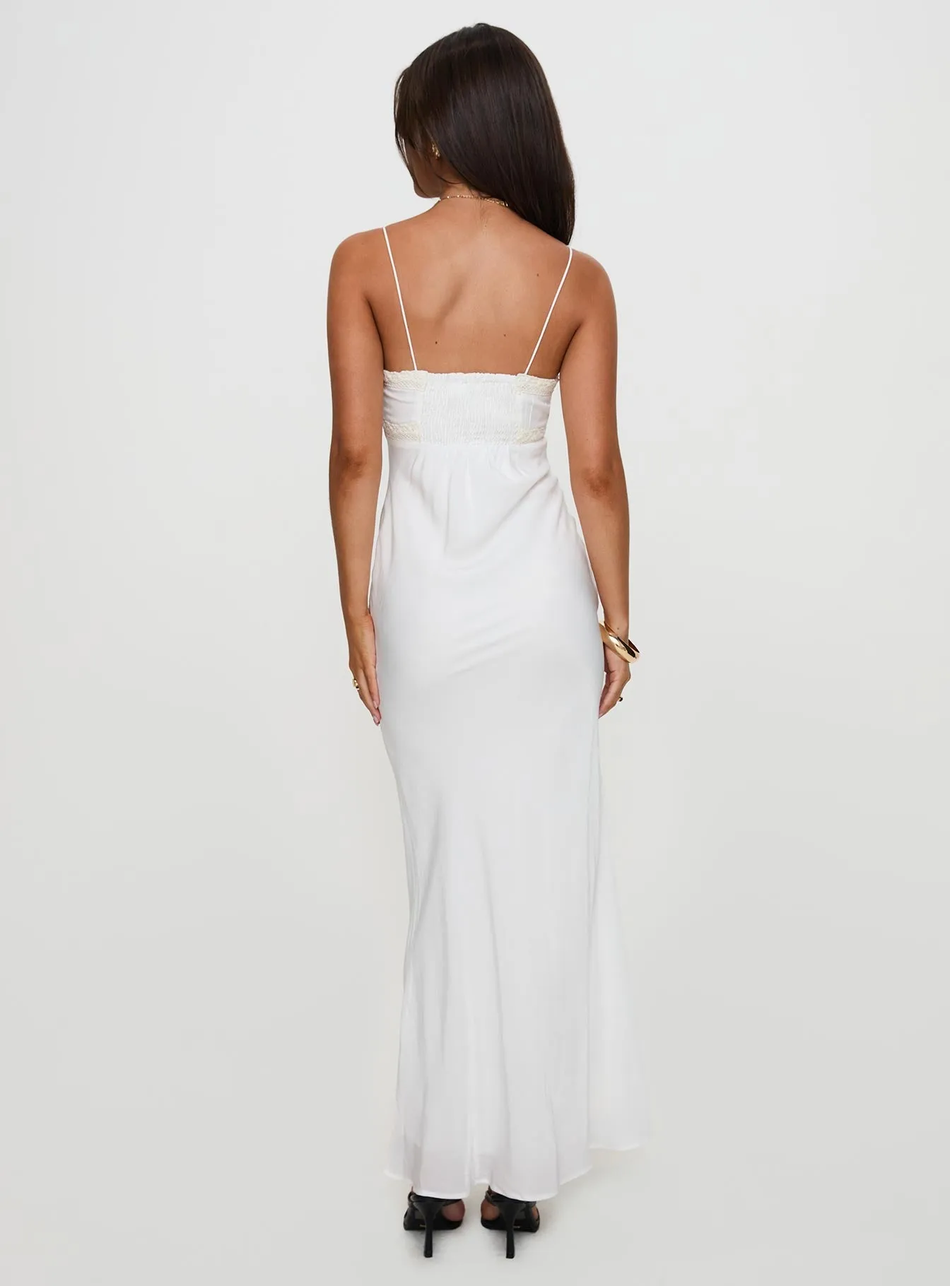 Emily Maxi Dress White Coral Bay