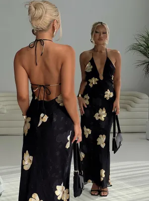 Forest Air Shimmer Light Yasminn Maxi Dress Multi