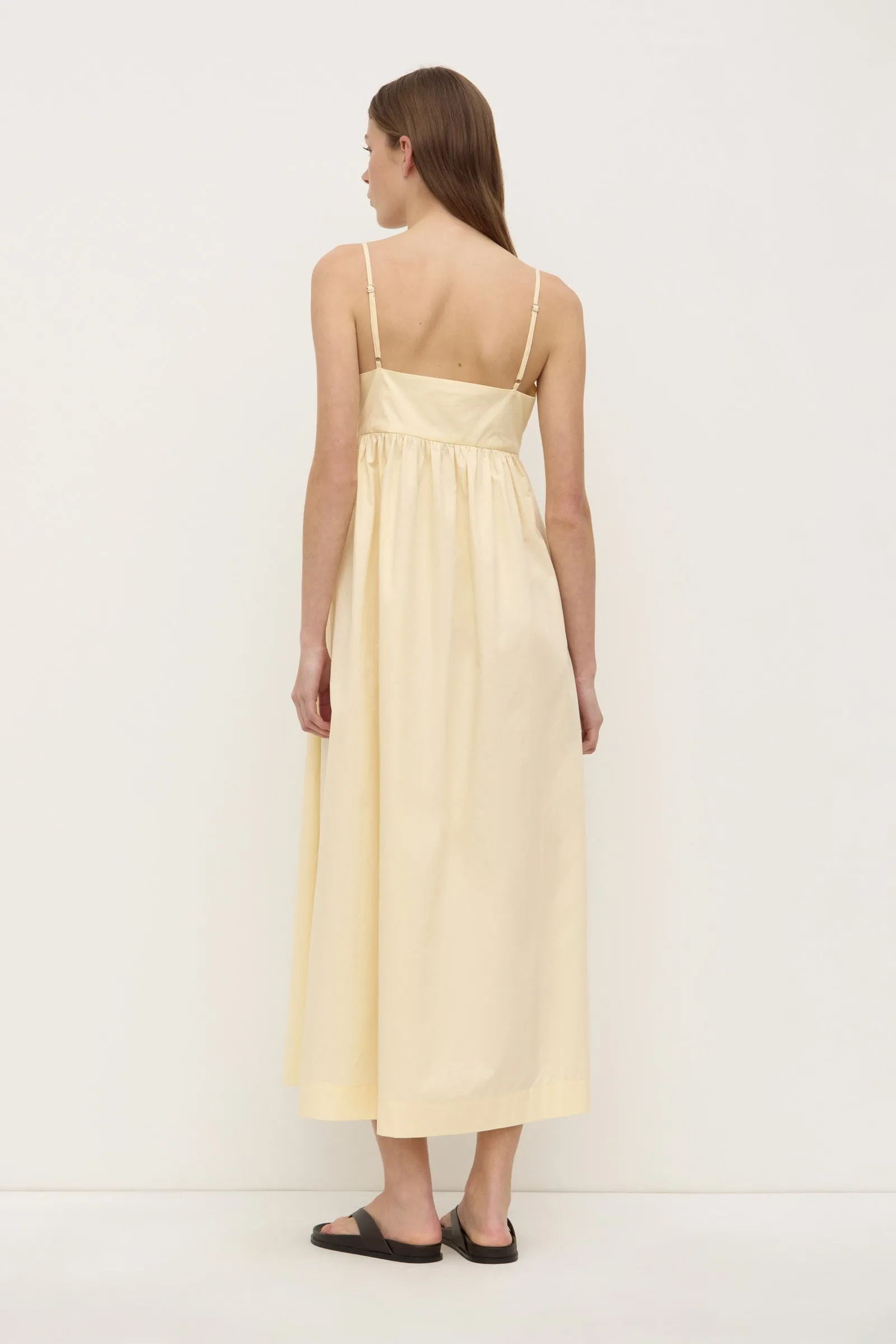 Bronte Poplin Midi Dress Semi Formal