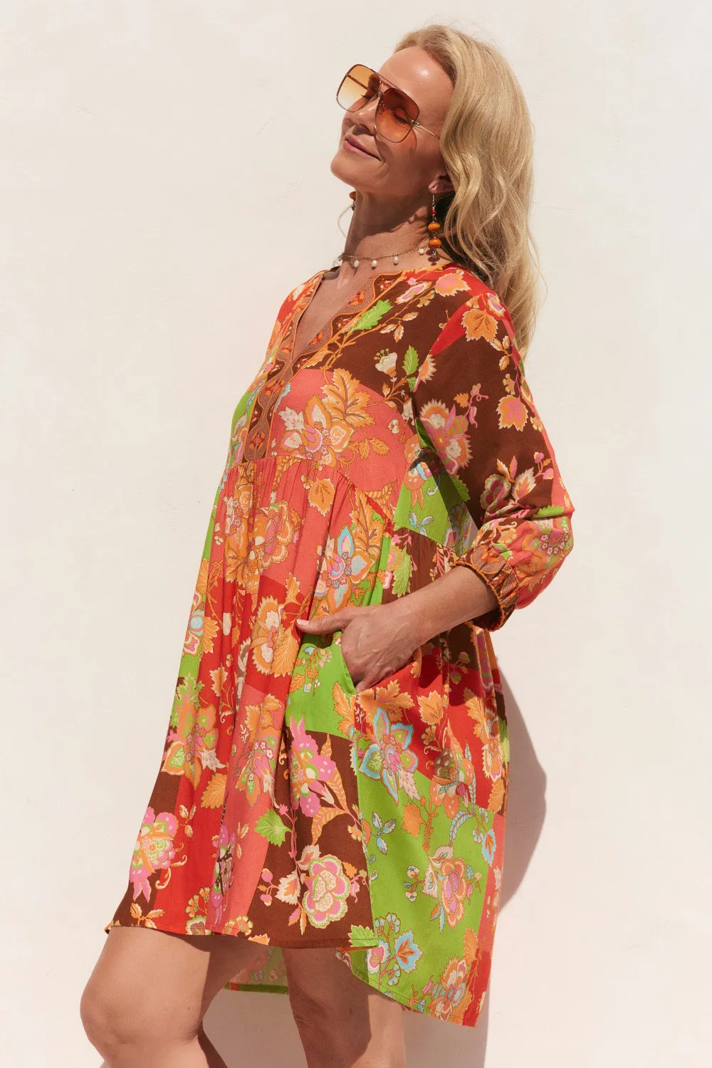 Scout Tiered Dress in Petra Warm Fit