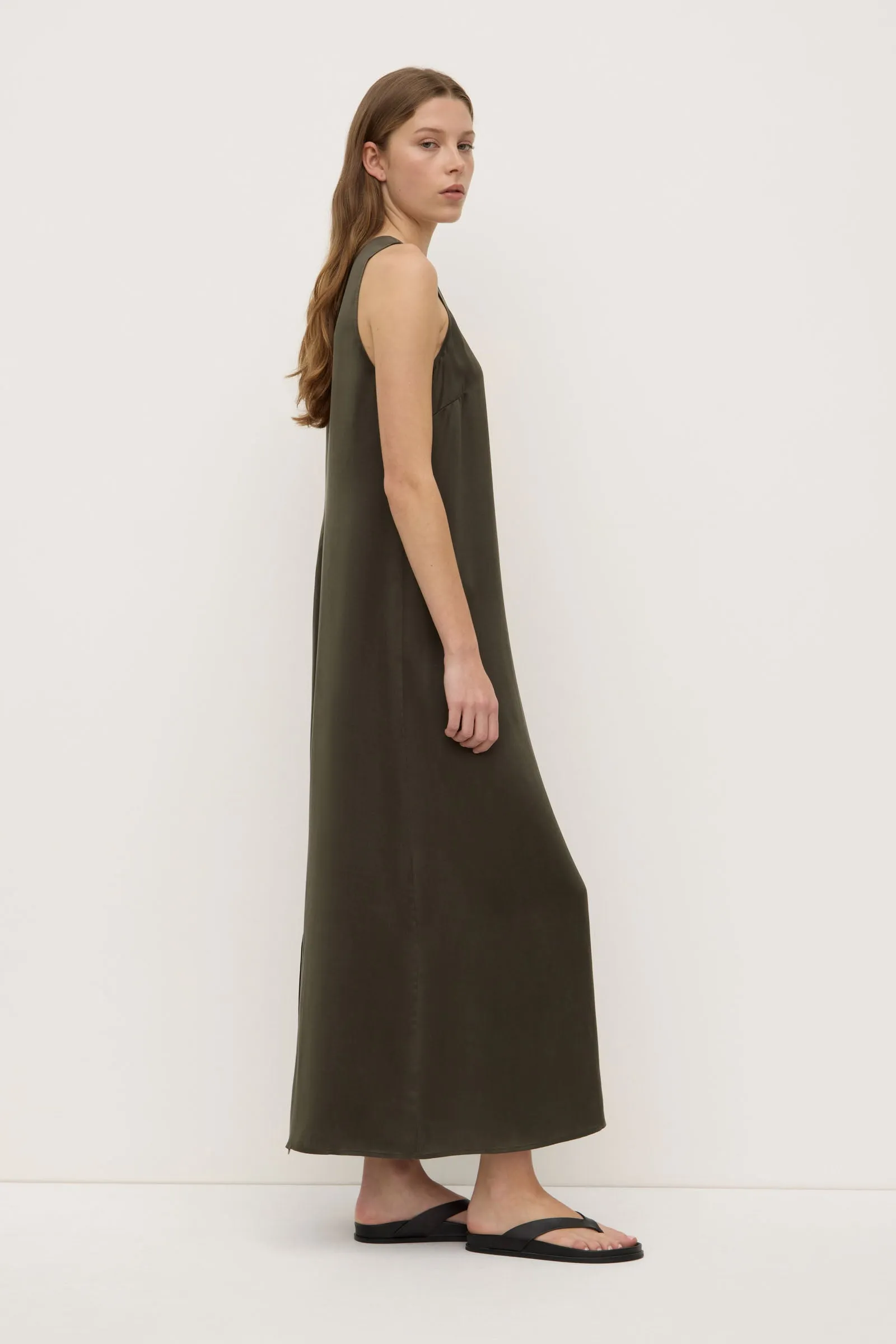 Pippa Silk Tank Dress ThermalRegulatingFabric MultiPocket System