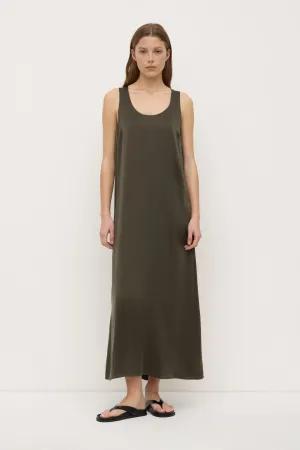 Pippa Silk Tank Dress China Cool
