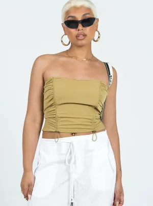 Light Deflection Fabric Stylish T-shirt Parachute Corset Top Sage