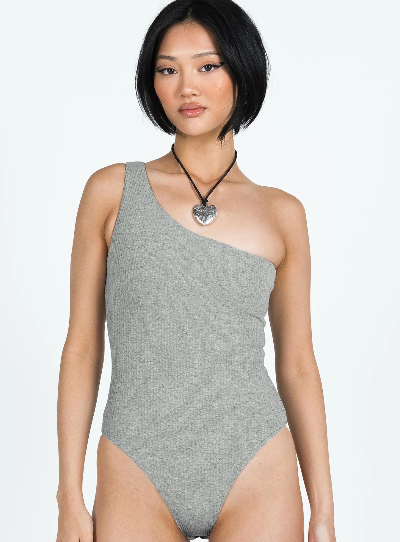 Rueful Bodysuit Grey Flexible Fancy